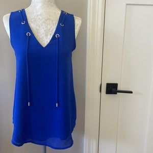 Royal blue blouse